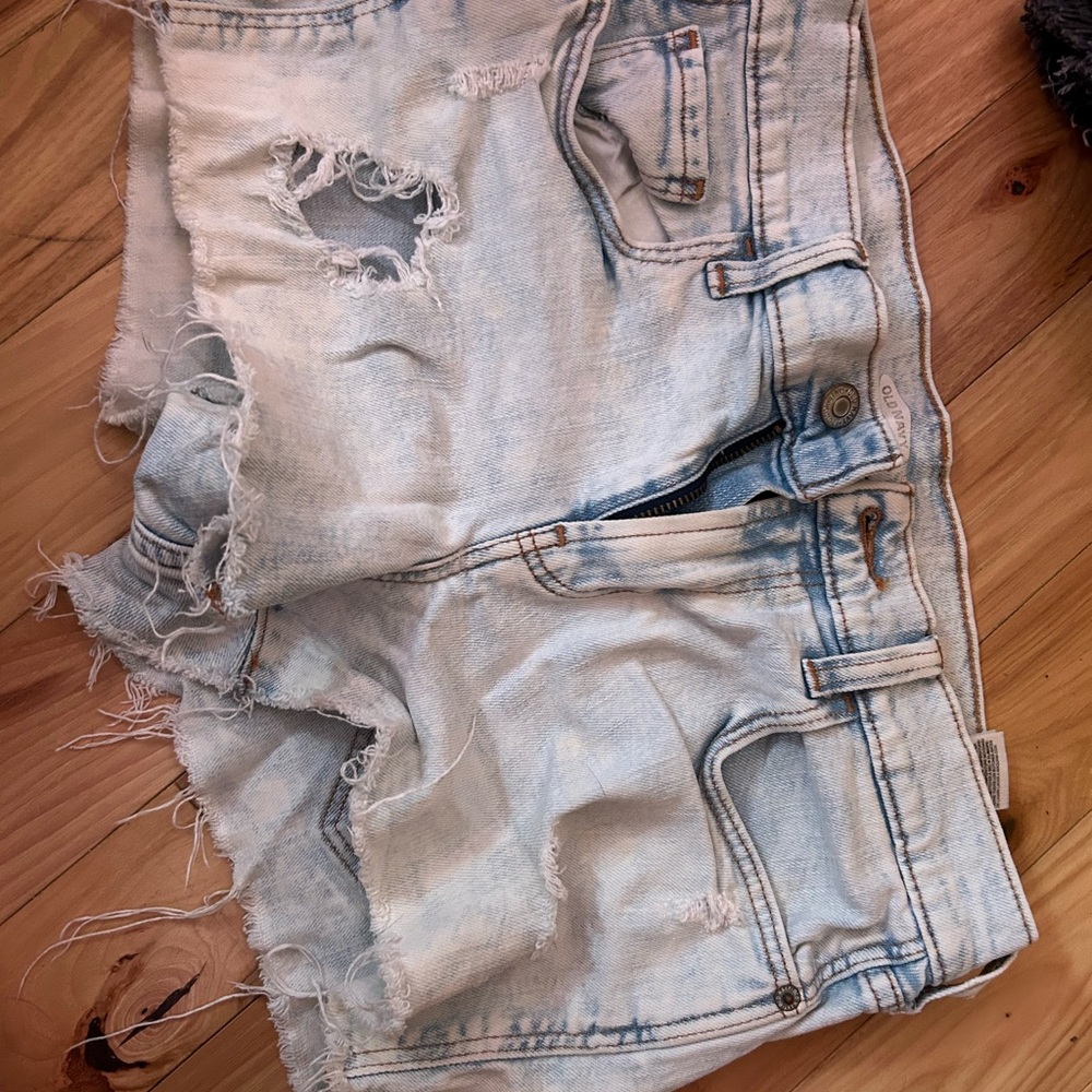 Distressed Denim Women Shorts